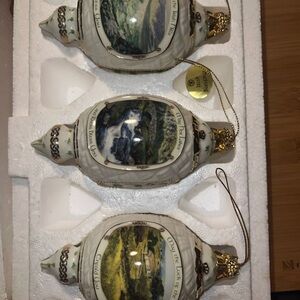 Bradford Edition Irish Blessing Heirloom Porcelain Ornaments Christmas holiday